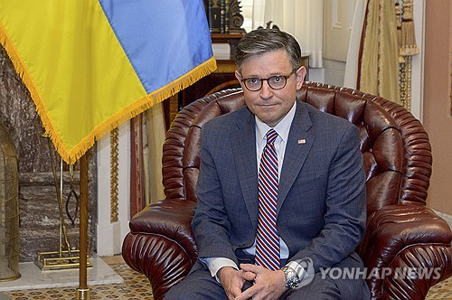 마이크 존슨 미 하원의장. AP 연합뉴스